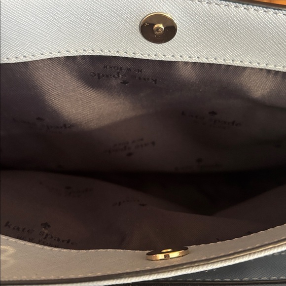 Kate Spade Laurel Way Reese satchel bag in Saffiano leather, light blue - Picture 6 of 7